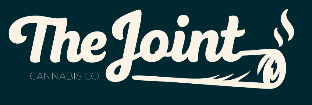 The Joint Cannabis Co storefront in Vancouver BC on Victoria Drive website logo